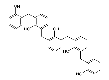 2-[[2-hydroxy-3-[[2-hydroxy-3-[(2-hydroxyphenyl)methyl]phenyl]methyl]phenyl]methyl]-6-[(2-hydroxyphenyl)methyl]phenol结构式