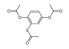 1,4-diacetoxy-2-acetylsulfanyl-benzene结构式