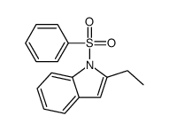1-(benzenesulfonyl)-2-ethylindole结构式