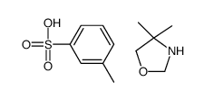 4,4-dimethyl-1,3-oxazolidine,3-methylbenzenesulfonic acid结构式
