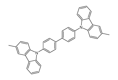3-methyl-9-[4-[4-(3-methylcarbazol-9-yl)phenyl]phenyl]carbazole结构式