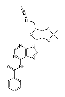5'-azido-5'-deoxy-N6-benzoyl-2',3'-O-isopropylidene adenosine结构式
