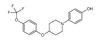 4-(4-(4-三氟甲氧基)-苯氧基)哌啶-1-基)苯酚结构式