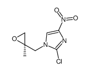 2-chloro-1-[[(2R)-2-methyloxiran-2-yl]methyl]-4-nitroimidazole结构式