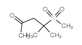4-METHANESULPHONYL-4-METHYLPENTAN-2-ONE结构式