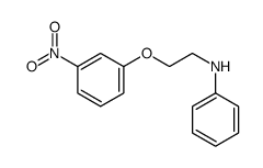 N-[2-(3-nitrophenoxy)ethyl]aniline结构式