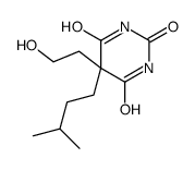5-(2-hydroxyethyl)-5-(3-methylbutyl)-1,3-diazinane-2,4,6-trione结构式
