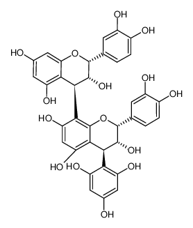 epicatechin-(4&beta;[*]8)-epicatechin-(4&beta;[*]2)-phloroglucinol结构式