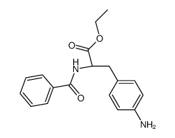4-amino-N-benzoyl-DL-phenylalanine ethyl ester结构式