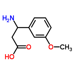 3-氨基-3-(3-甲氧基苯基)丙酸结构式