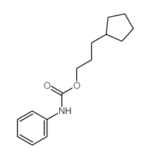 Cyclopentanepropanol,1-(N-phenylcarbamate)结构式