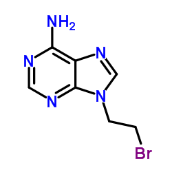 9-(2-bromoethyl)-9H-purin-6-amine结构式