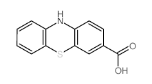 10H-phenothiazine-3-carboxylic acid结构式
