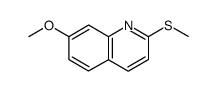 2-(methylthio)-7-methoxyquinoline结构式