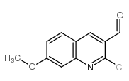 2-氯-7-甲氧基喹啉-3-甲醛结构式