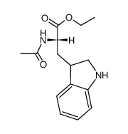 Nα-acetyl-2,3-dihydro-L-tryptophan ethyl ester结构式