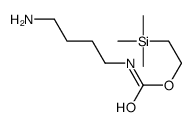 2-trimethylsilylethyl N-(4-aminobutyl)carbamate结构式