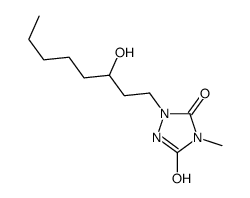1-(3-hydroxyoctyl)-4-methyl-1,2,4-triazolidine-3,5-dione结构式
