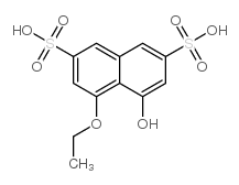 4-ethoxy-5-hydroxynaphthalene-2,7-disulphonic acid结构式