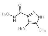 1H-Pyrazole-3-carboxamide,4-amino-N,5-dimethyl-结构式