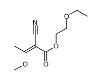 2-ethoxyethyl 2-cyano-3-methoxybut-2-enoate结构式