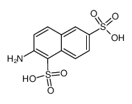 2-amino-naphthalene-1,6-disulfonic acid结构式