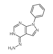 (1-苯基-1H-吡唑并[3,4-d]嘧啶-4-基)-肼结构式
