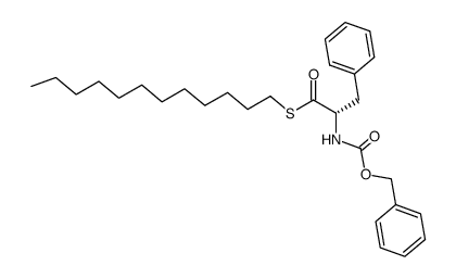 (S)-S-dodecyl 2-(((benzyloxy)carbonyl)amino)-3-phenylpropanethioate结构式