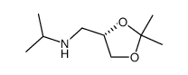 [2S]-O-isopropylidene-3-isopropylamino-1,2-propanediol结构式