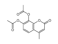 (8-acetyloxy-4-methyl-2-oxochromen-7-yl) acetate结构式