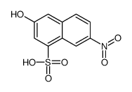 3-hydroxy-7-nitronaphthalenesulphonic acid结构式
