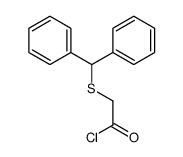 2-benzhydrylsulfanylacetyl chloride结构式