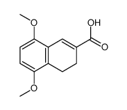 5,8-dimethoxy-3,4-dihydronaphthalene-2-carboxylic acid结构式