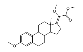 3.20-Dimethoxy-19-nor-1.3.5(10).17(20)-pregnatetraen-21-saeuremethylester结构式