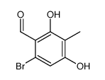 6-bromo-2,4-dihydroxy-3-methylbenzaldehyde结构式