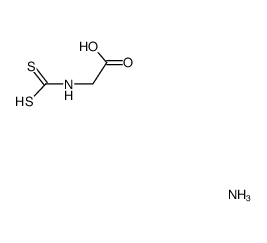 N-dithiocarboxy-glycine ; ammonium salt结构式