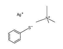 bis(tetramethylammonium) heptakis(benzenethiolato)pentaargentate(I)结构式