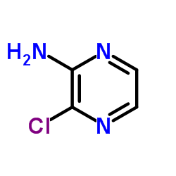 2-氨基-3-氯吡嗪结构式