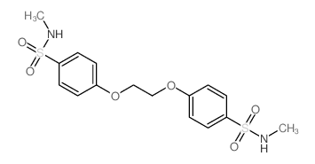 Benzenesulfonamide,4,4'-[1,2-ethanediylbis(oxy)]bis[N-methyl- (9CI)结构式