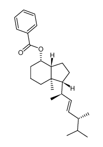 Benzoic acid 7a-methyl-1-(1,4,5-trimethyl-hex-2-enyl)-octahydro-inden-4-yl ester结构式