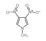 1-methyl-3,4-dinitro-pyrrole结构式