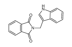 2-((1H-indol-3-yl)methyl)isoindoline-1,3-dione结构式