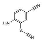 4-氨基-3-硫代氰酰基苯甲腈结构式