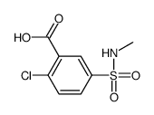2-氯-5-(甲基磺酰基)苯甲酸结构式