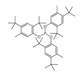 tris(2,4-ditert-butyl-5-methylphenyl) phosphite结构式