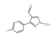 3-(4-氟-苯基)-1-甲基-1H-吡唑-4-甲醛结构式