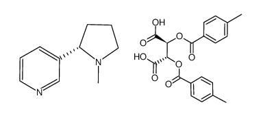 l-nicotine di-(p-toluoyl)-d-tartrate结构式
