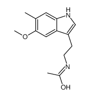 N-[2-(5-methoxy-6-methyl-1H-indol-3-yl)ethyl]acetamide结构式