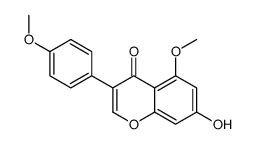 7-hydroxy-5-methoxy-3-(4-methoxyphenyl)chromen-4-one结构式