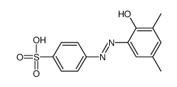 4-[(2-Hydroxy-3,5-dimethylphenyl)azo]benzenesulfonic acid结构式